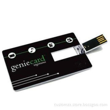 Plastic Credit Card USB Stick High Speed Logo Printed for B